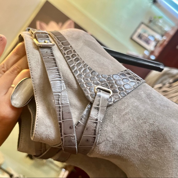 Grey Suede Crock Booties!!! - Picture 3 of 10